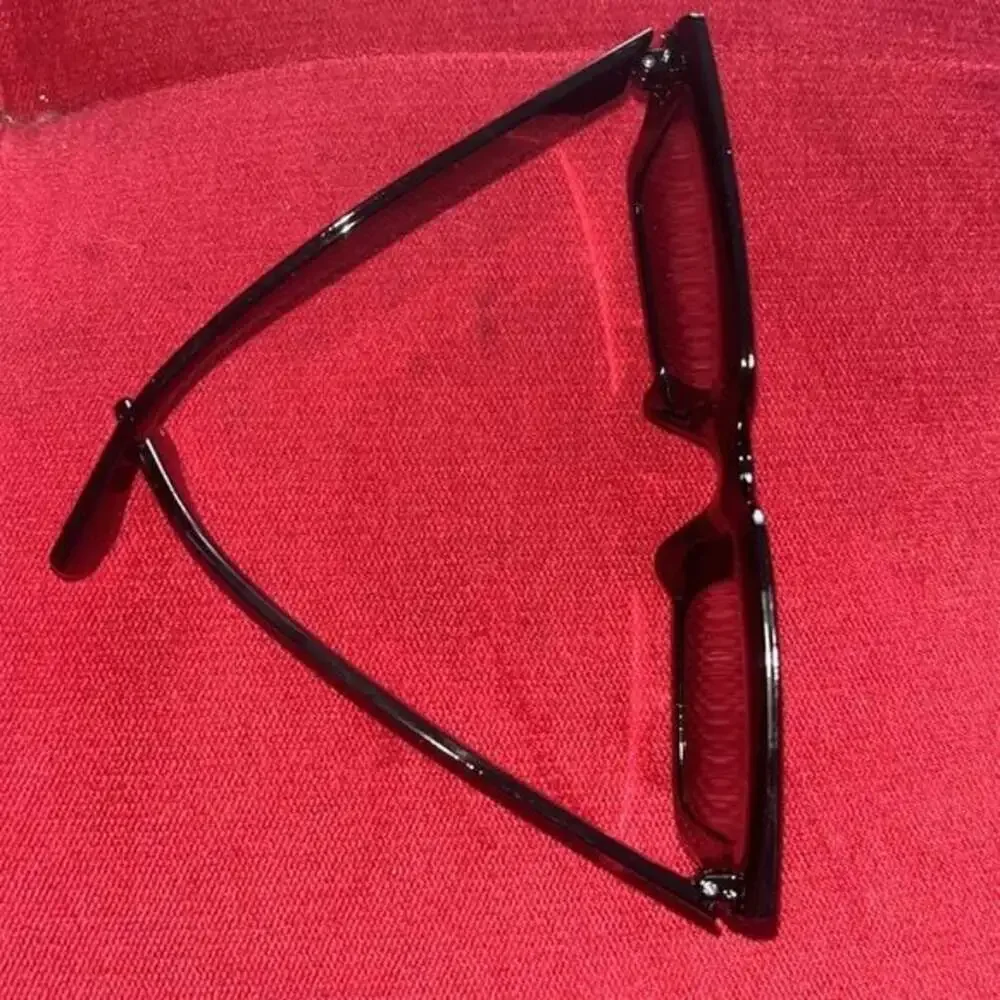 Womens Square Black Sunglasses Oversized Trendy Chic Style vintage